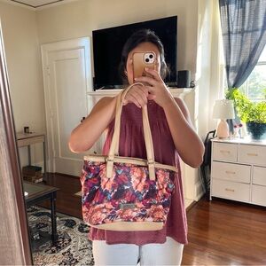 Nicole by Nicole Miller Floral Shoulder Bag